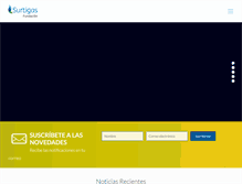 Tablet Screenshot of fundacionsurtigas.org